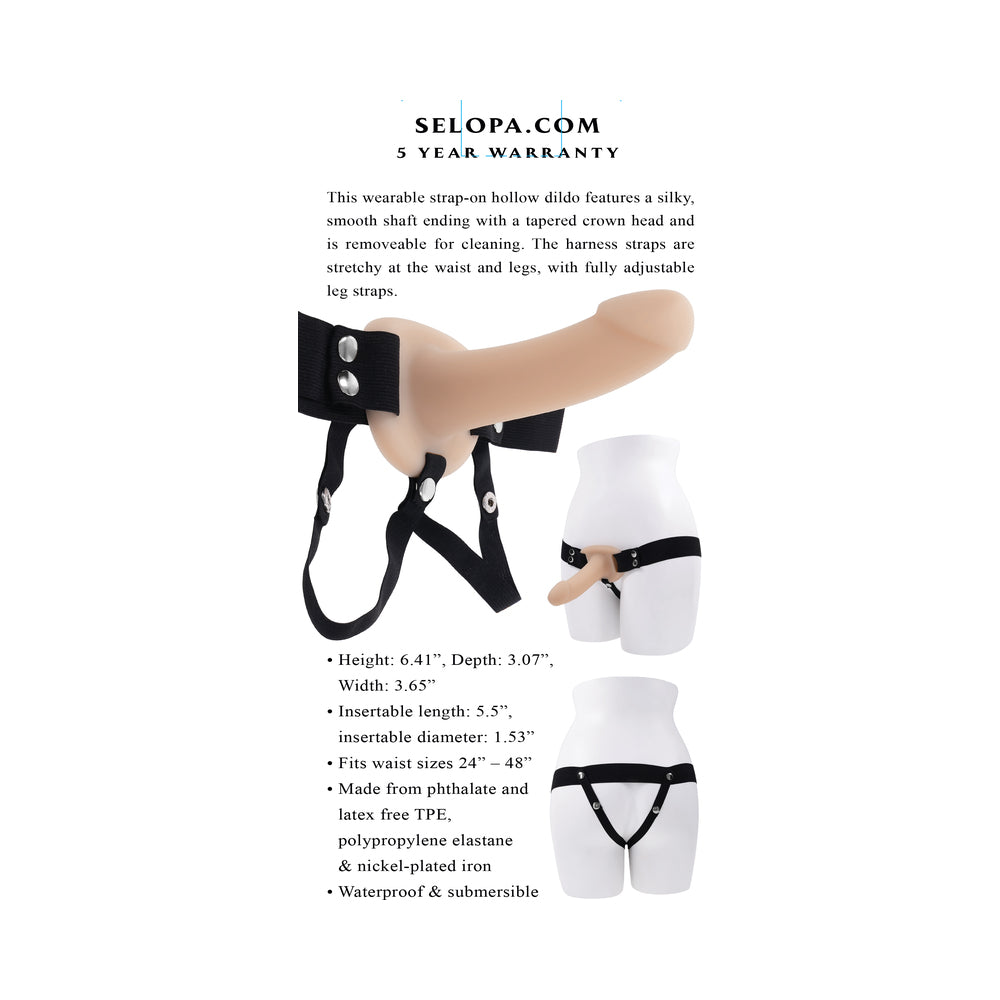 Selopa Our First Hollow Strap On - Light