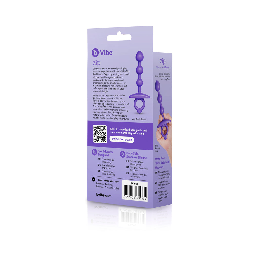 b-Vibe Zip Silicone Anal Beads