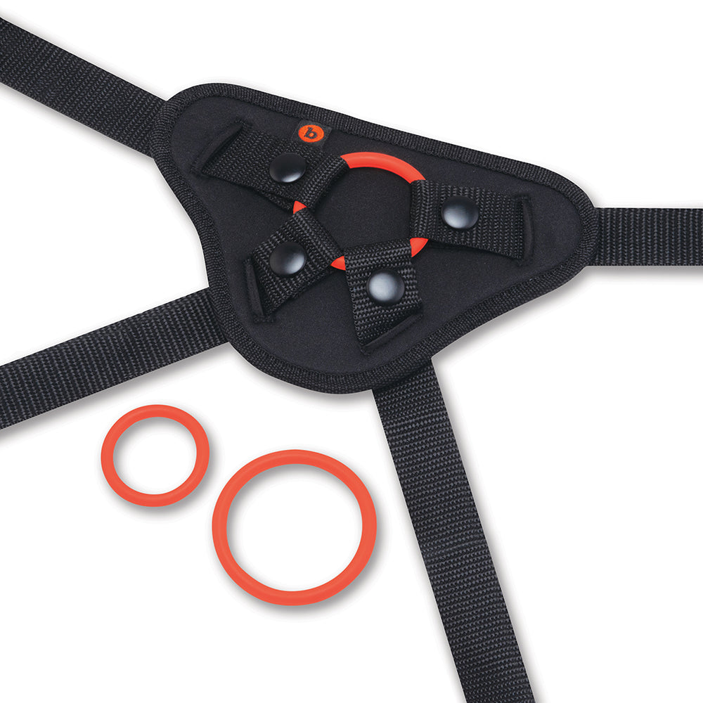 b-Vibe Beginner's Strap-On Harness Set - With 5 Silicone Dildo Peg