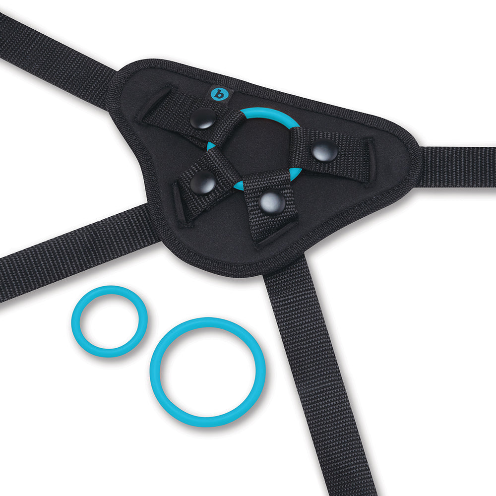 b-Vibe Every Body Strap-On Harness Set With 6" Silicone Dildo Peg