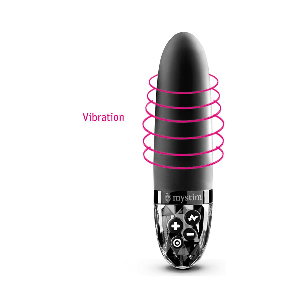 Mystim Sleak Freak Estim Vibrator-Black