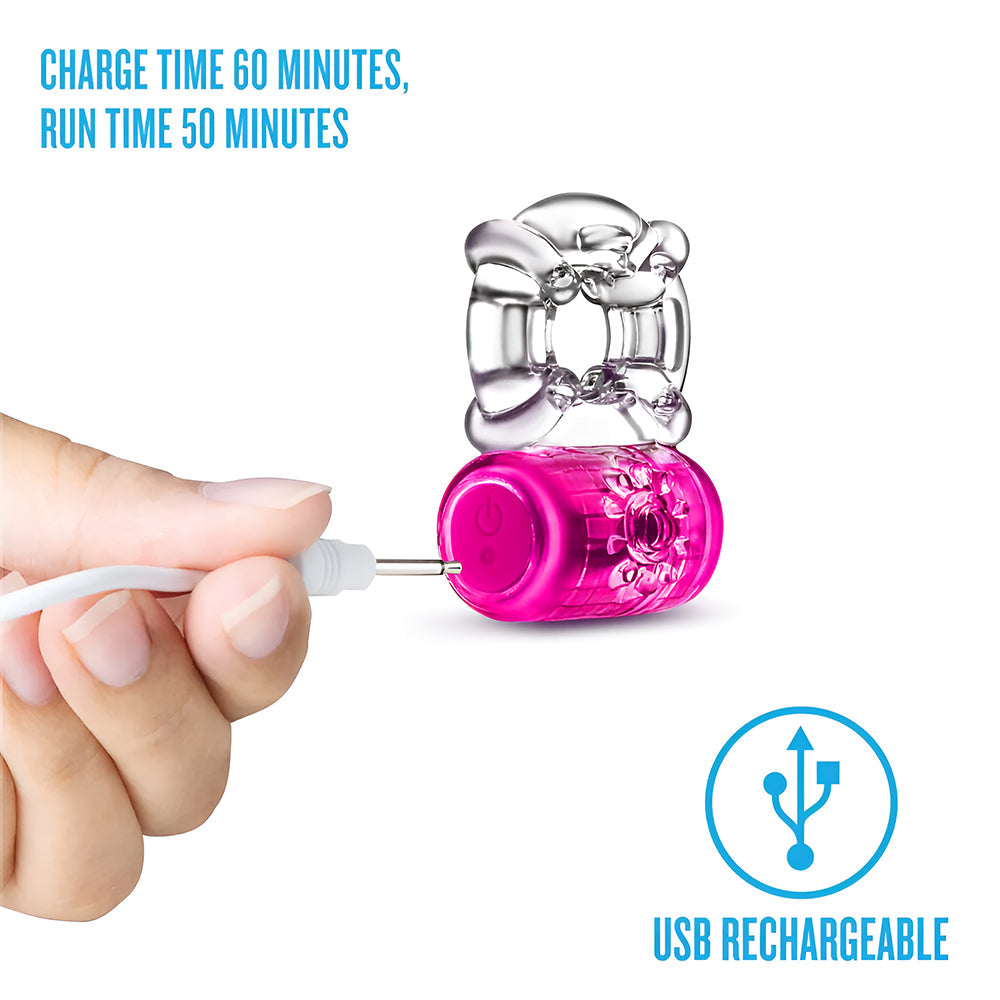Blush Play With Me - Pleaser Rechargeable C-Ring - Pink