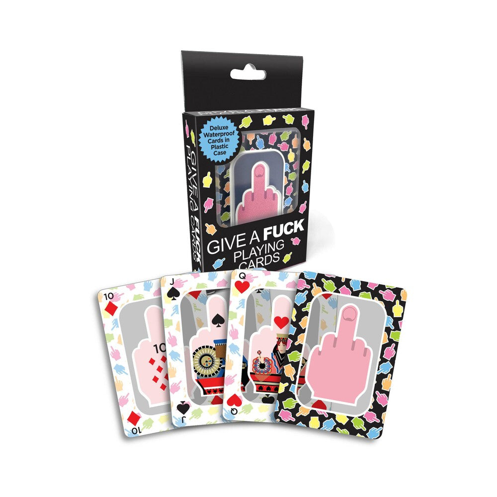 Give A Fuck Waterproof Playing Cards w/Plastic Case