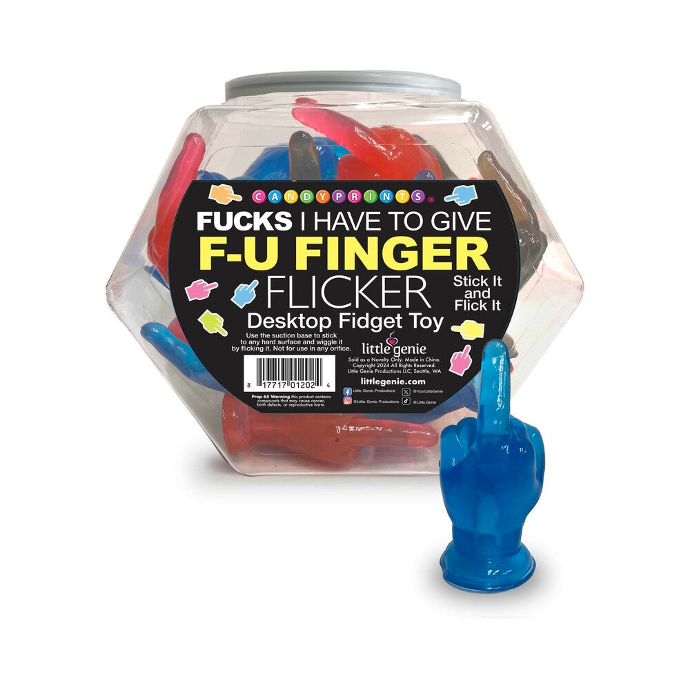 F-U Finger Flicker Fidget Toy Fishbowl of 24