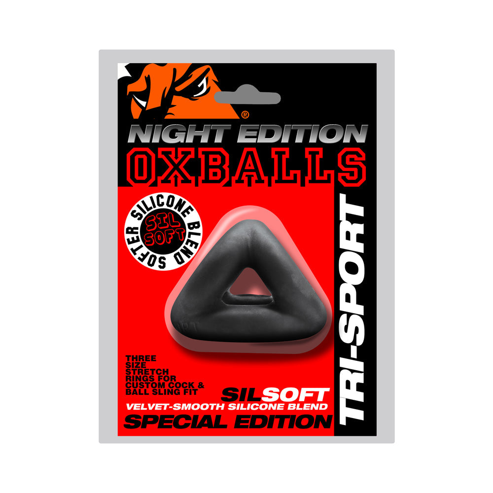 Oxballs Tri-Sport 3-Ring Cock & Ball Sling - Special Edition Night