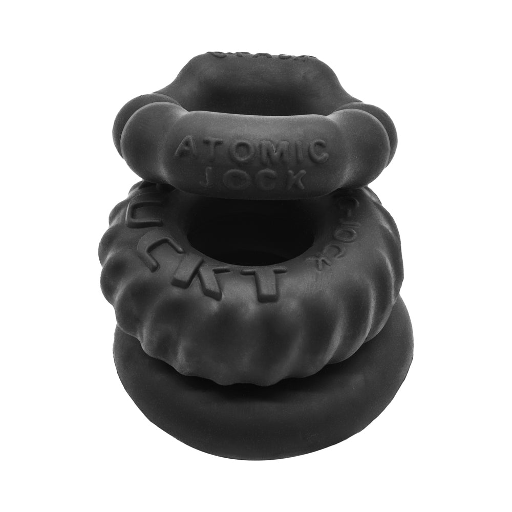 Oxballs Bonemaker Boner Cock Ring Kit Pack of 3 - Special Edition Night