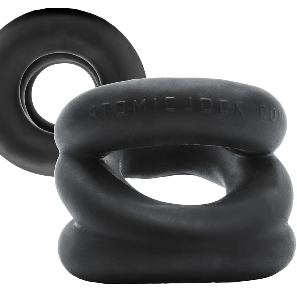 Oxballs Z-Balls Zig Zag Cock Ring & Ball Stretcher - Special Edition Night