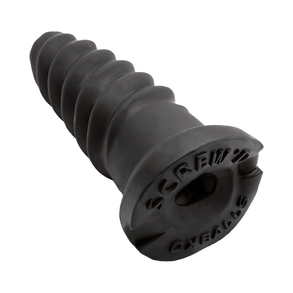 Oxballs Screwdhole Screw'd-in Open Tip Masturbator - Black
