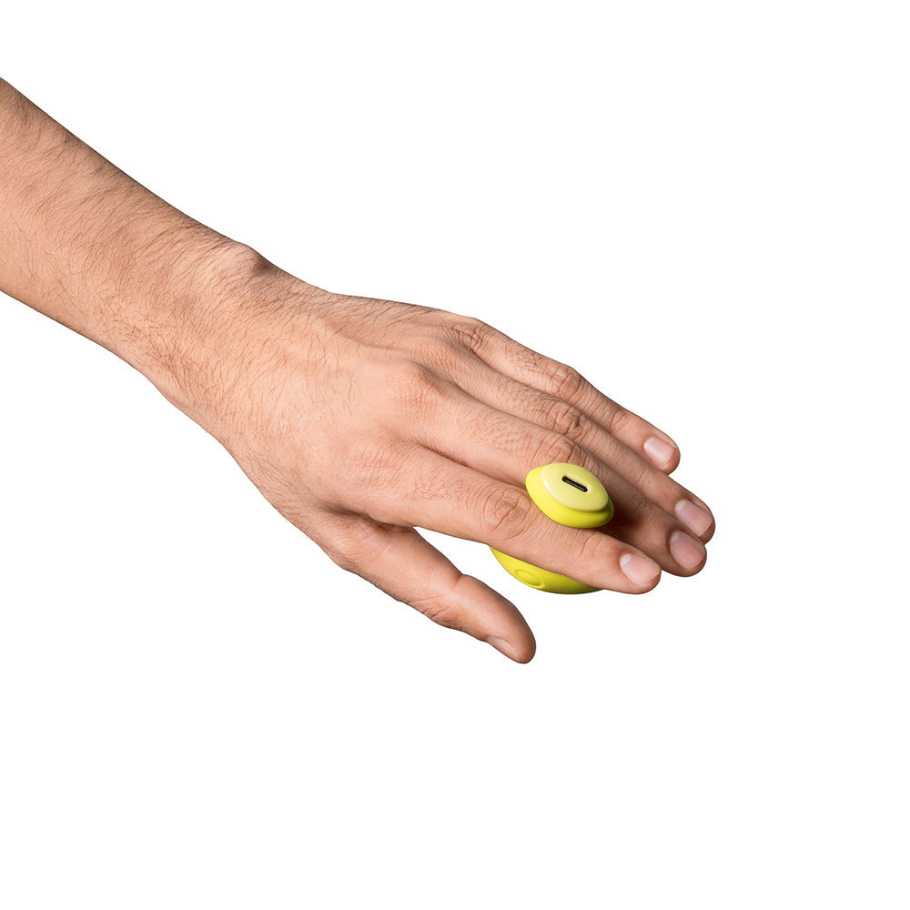 Dame Fin 2.0 Finger Vibrator - Citrus