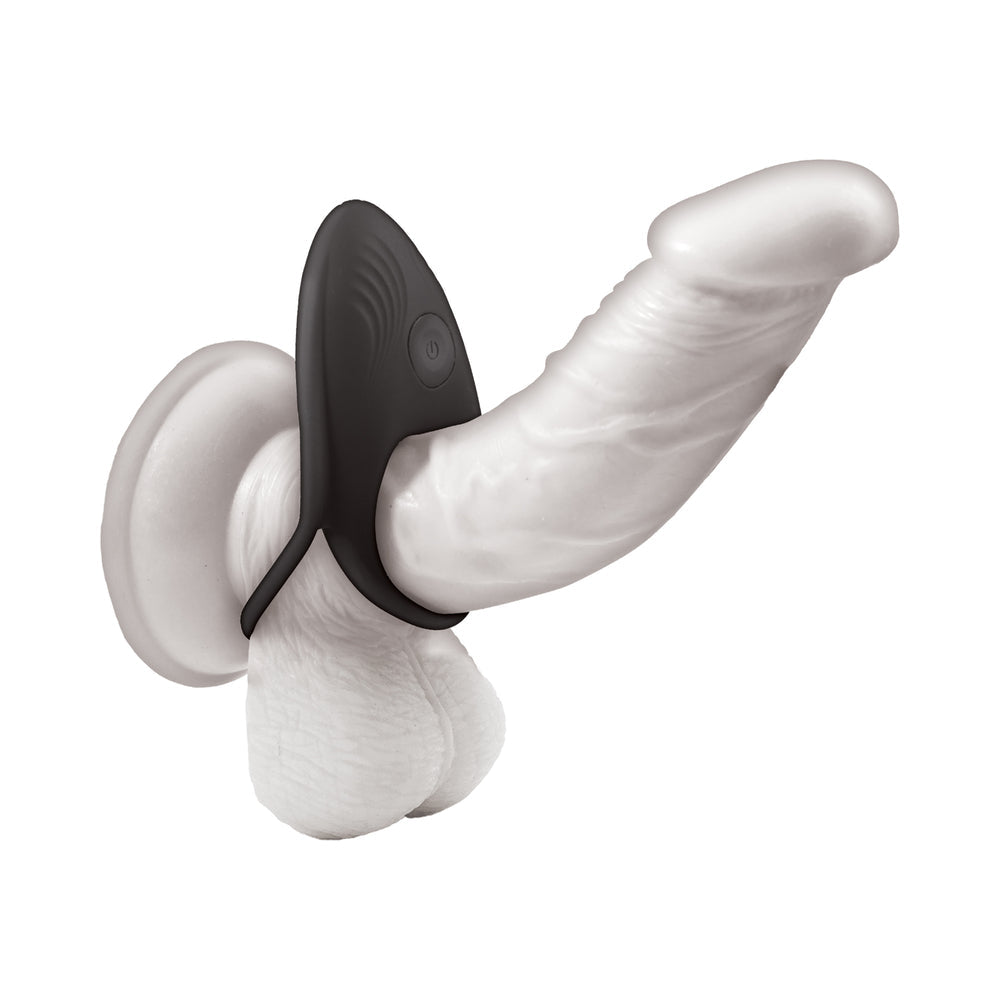 Cockpower Vibrating Ring w/Adjustable Cock Tie - Black