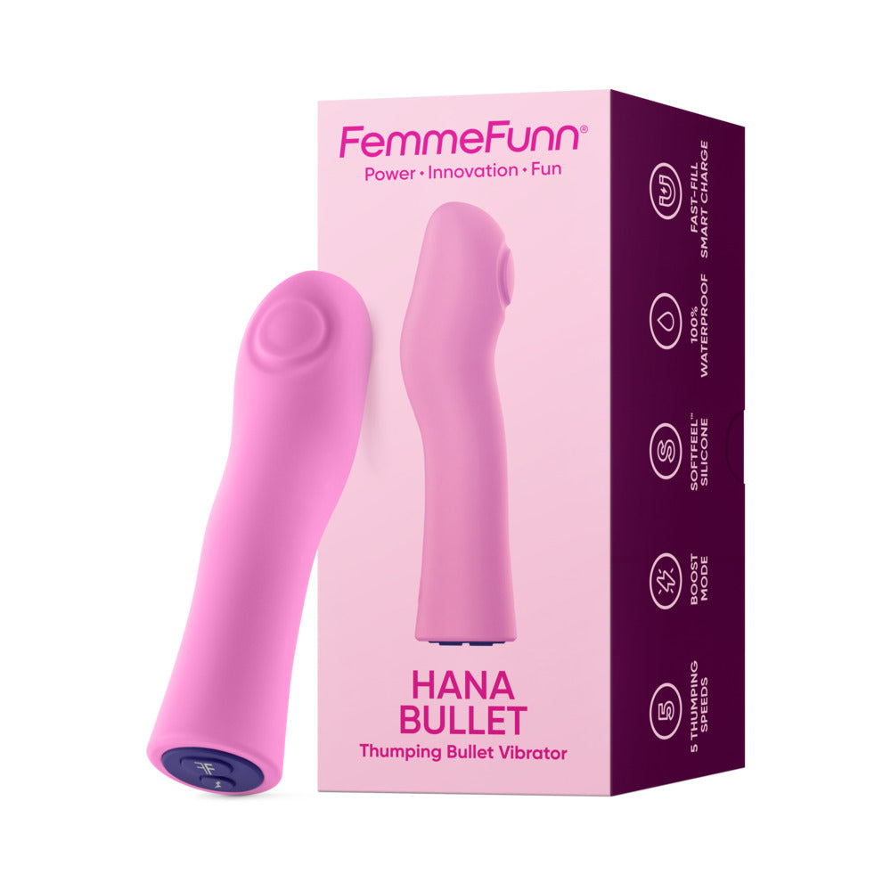 Femme Funn Hana Fingerlike Thumping Bullet - Pink