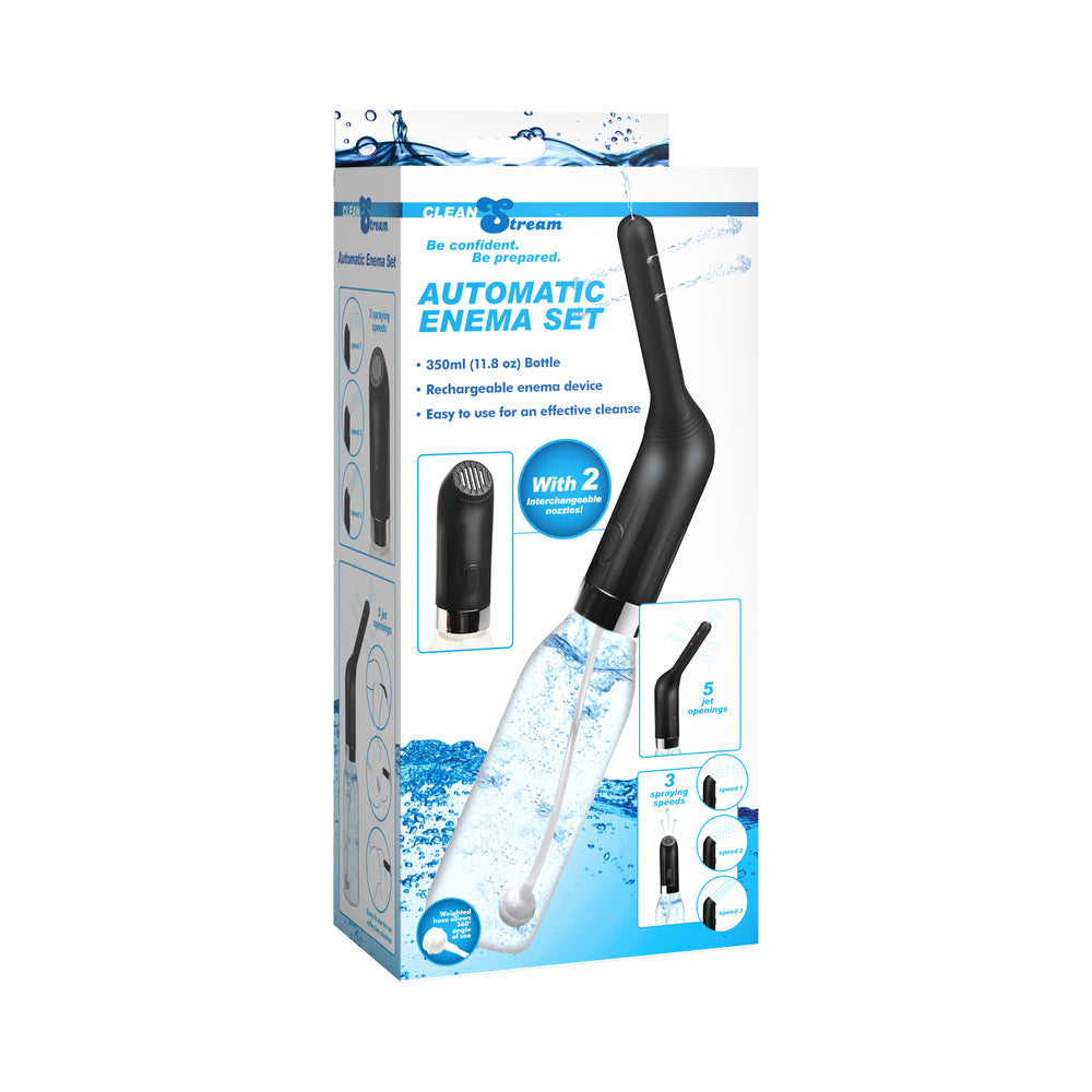 Automatic Travel Enema Set w/2 Nozzles - 350 ml