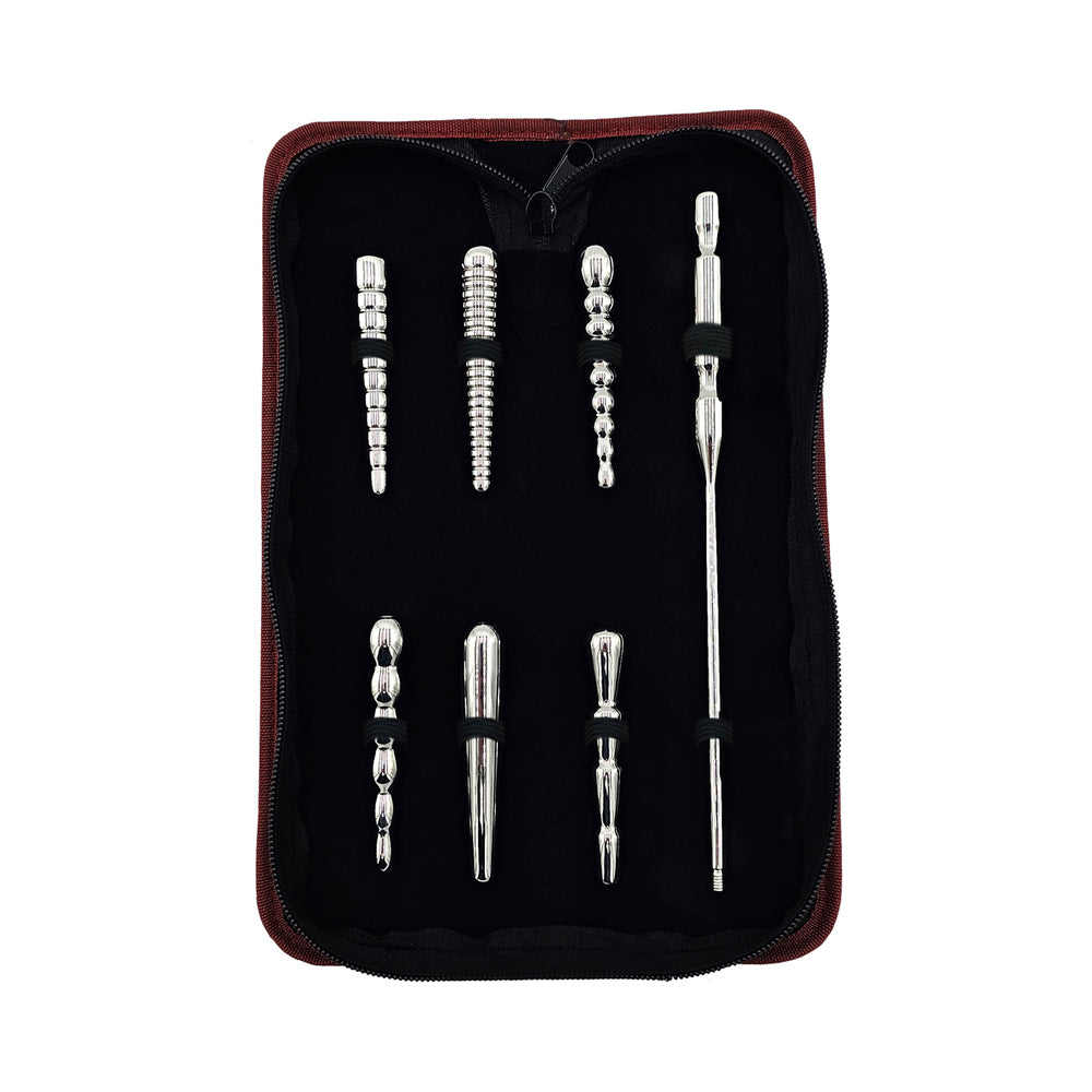 Rouge Stainless Steel Penis Plug Set of 6 - Silver