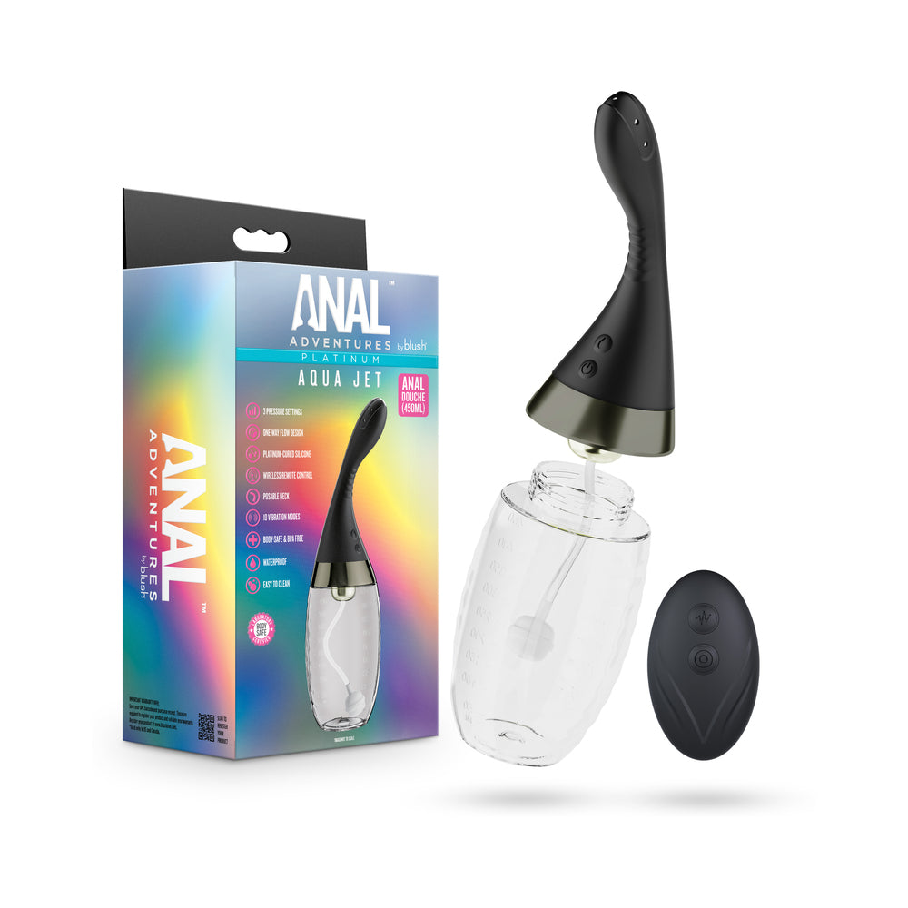 Anal Adventures Platinum Aqua Jet - Black