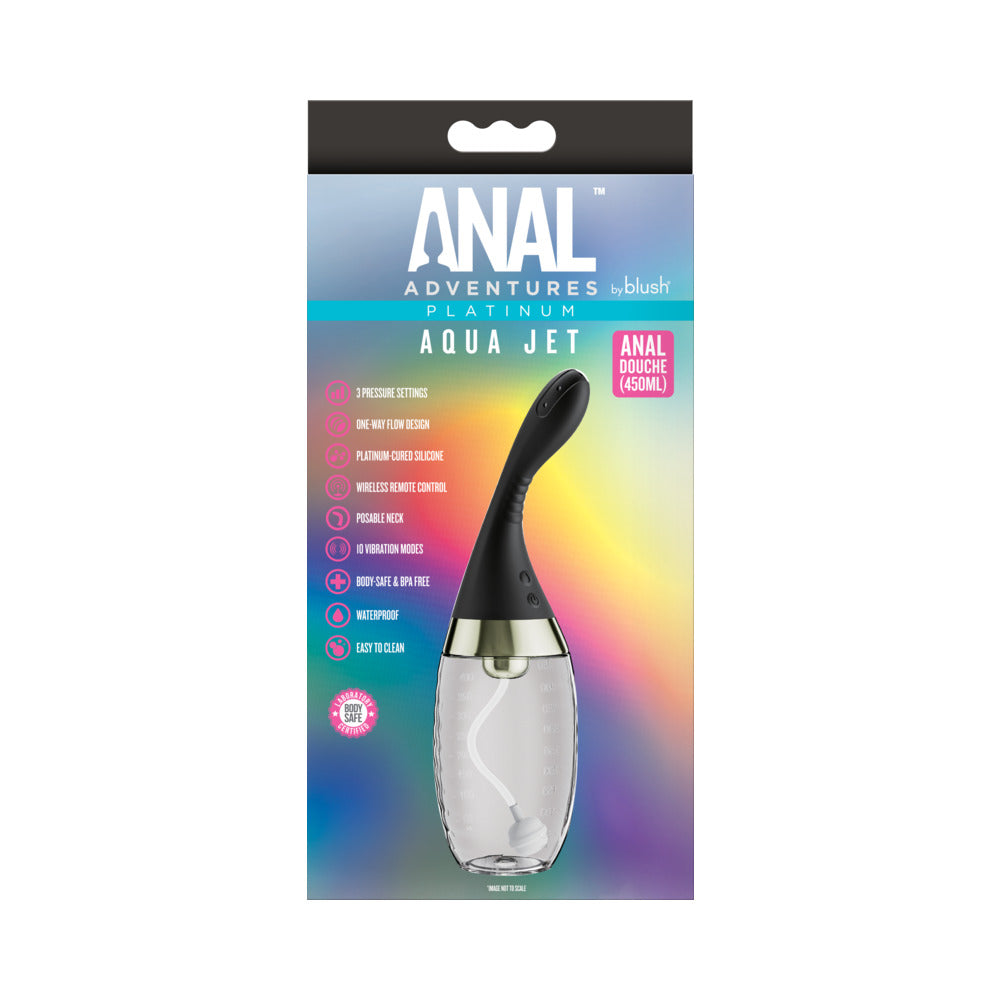 Anal Adventures Platinum Aqua Jet - Black