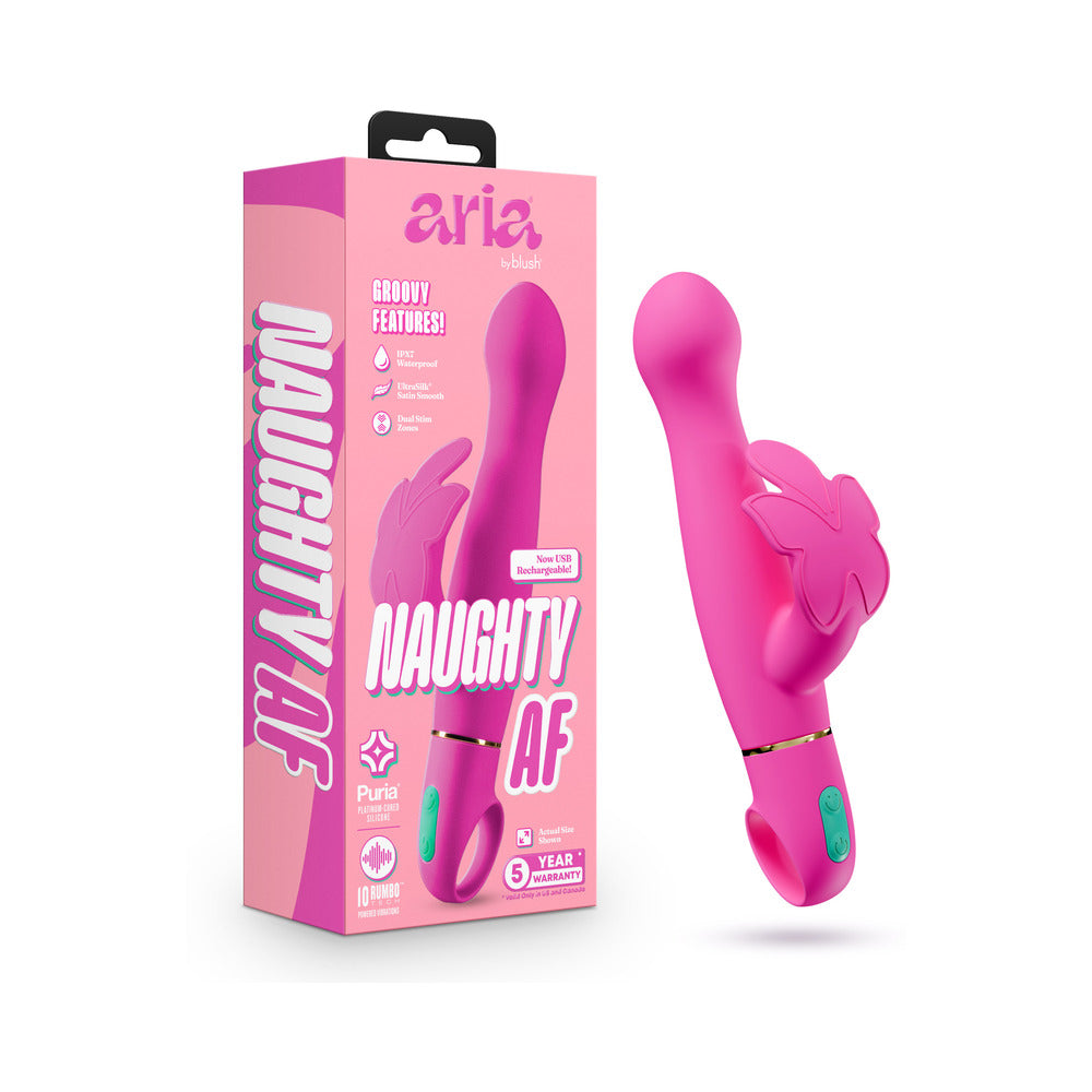 Aria - Naughty AF 2.0 - Rechargeable Vibe - Plum