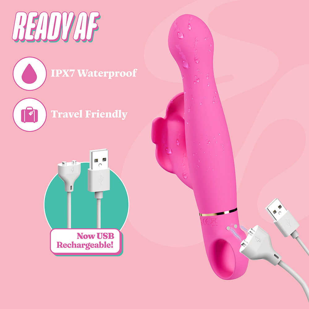 Aria - Naughty AF 2.0 - Rechargeable Vibe - Plum