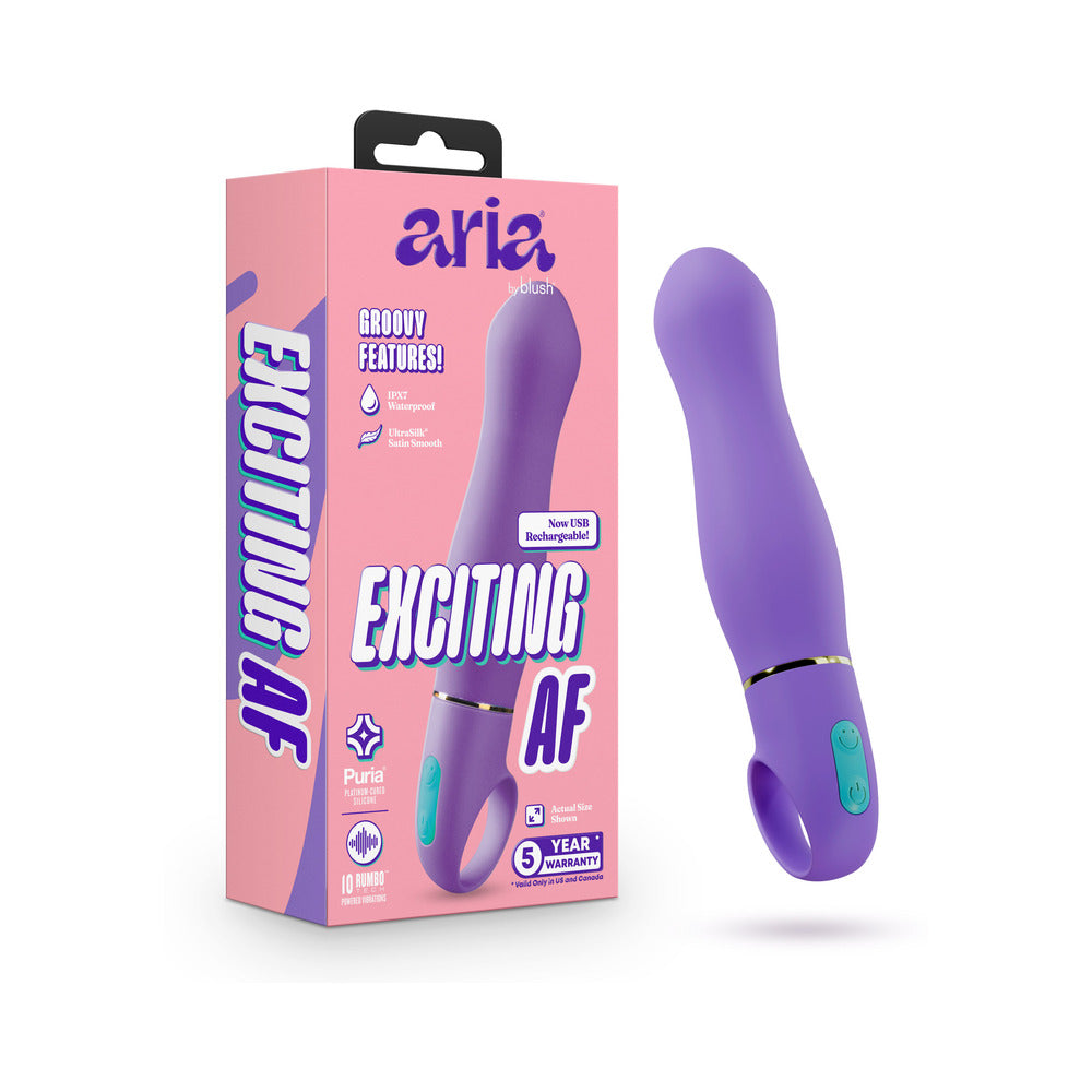 Aria - Exciting AF 2.0 - Rechargeable Vibe - Indigo