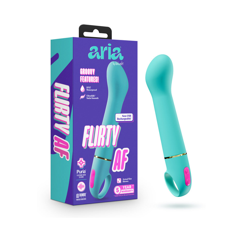 Aria - Flirty AF 2.0 - Rechargeable Vibe - Teal