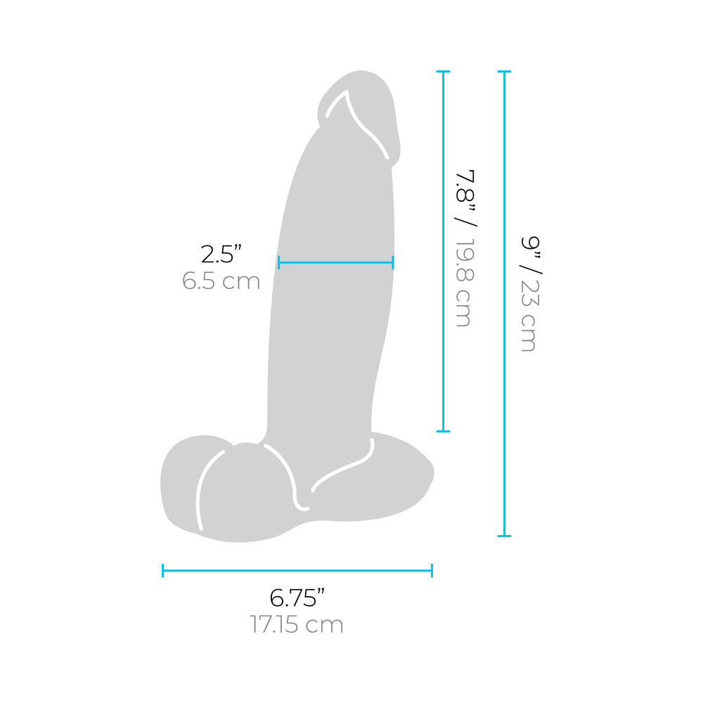 b-Vibe Slipskin 9" Girthy - Mocha