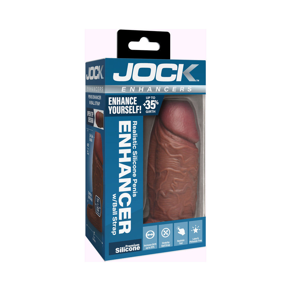 Curve Toys Jock Silicone Penis Extension Sleeve - Dark
