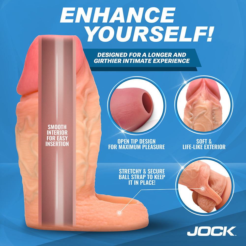 JOCK Enhancers Penis Enhancer with Ball Strap-Light