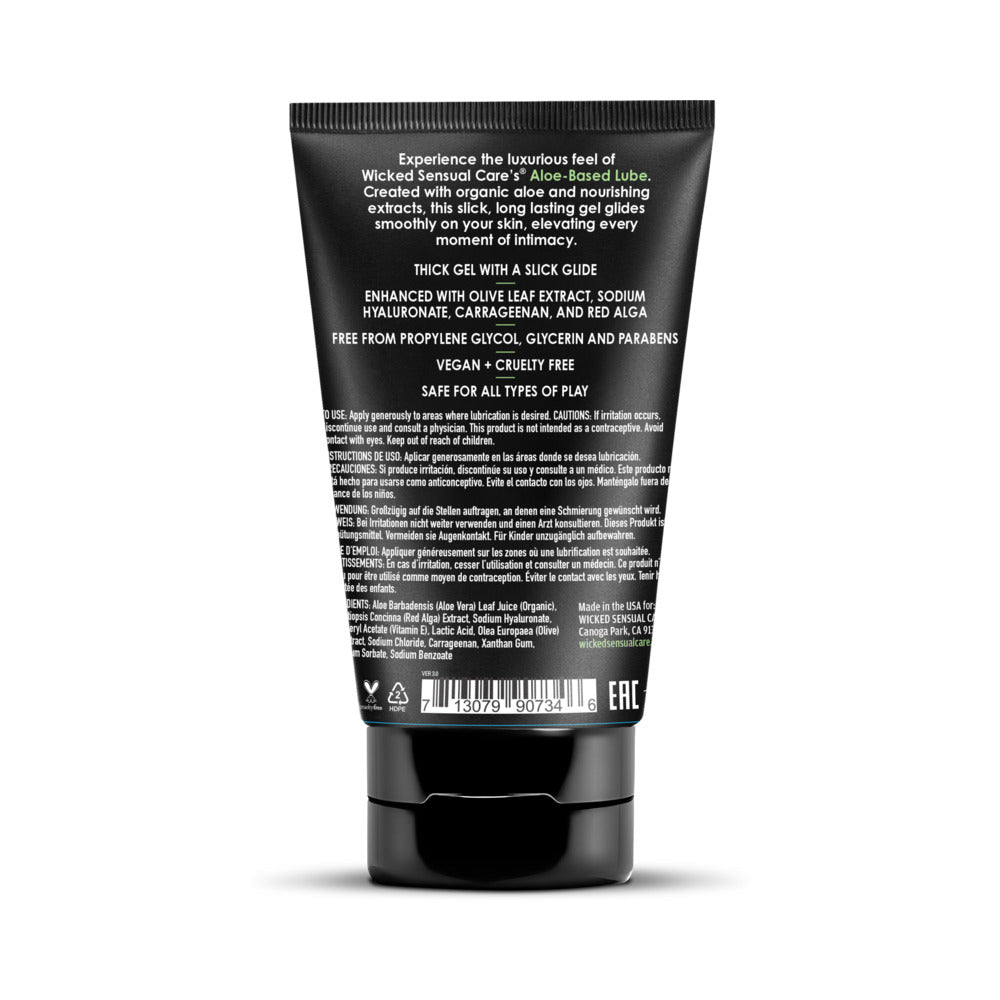 Wicked Sensual Care Aloe Vera Based Intimate Lubricant 4oz