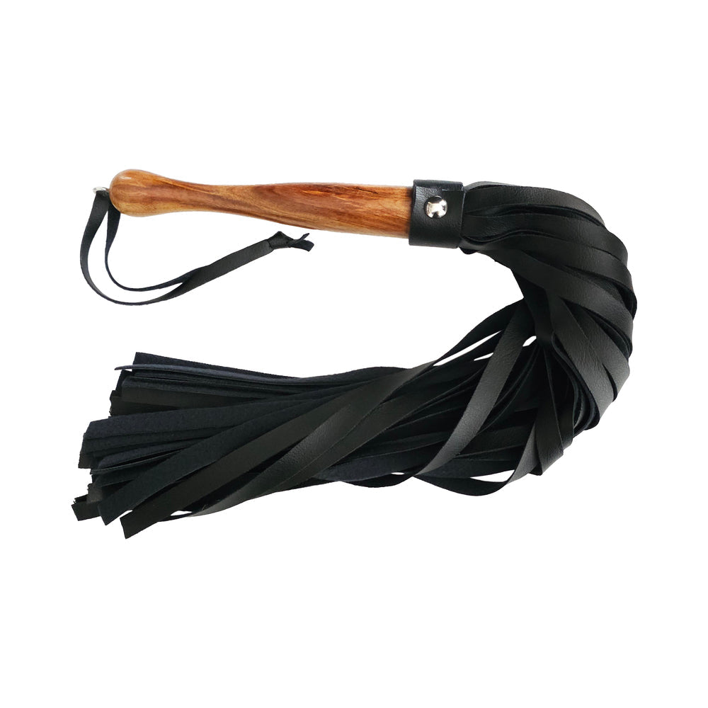 Rouge Fetish Play Vegan Flogger - Black