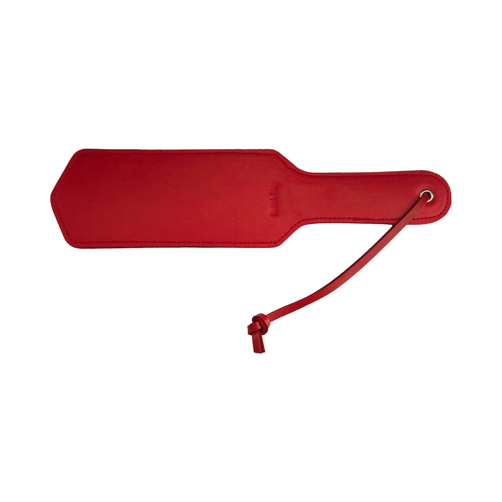 Rouge Fetish Play Vegan Leather Paddle - Red