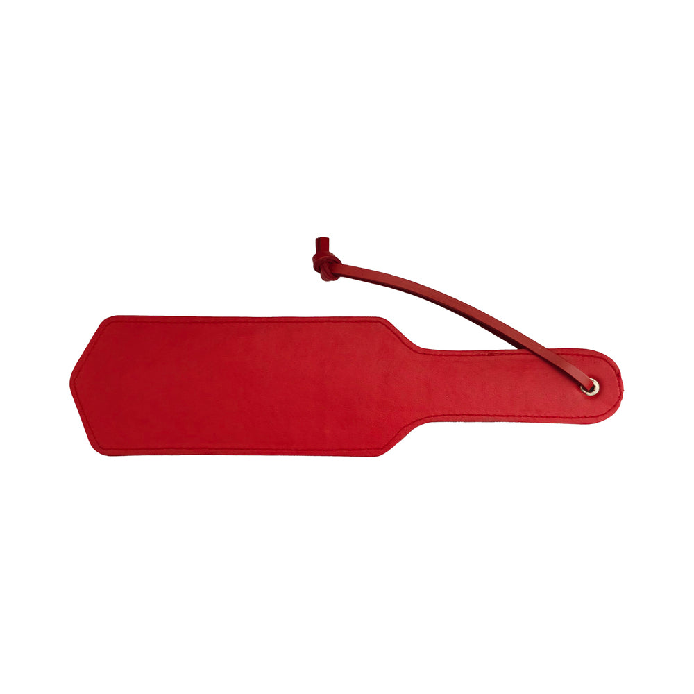 Rouge Fetish Play Vegan Leather Paddle - Red