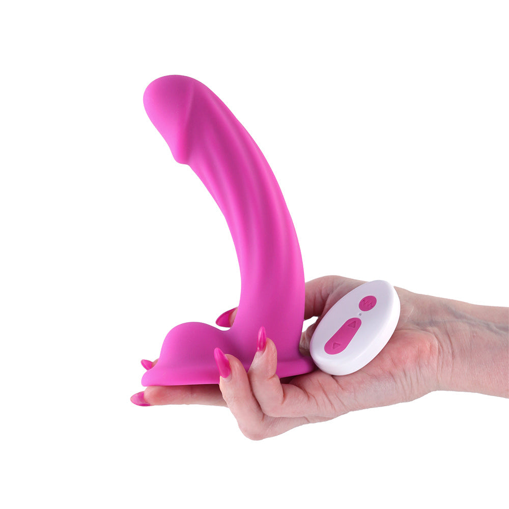 Colours Curve Vibrating 6" Dildo - Pink