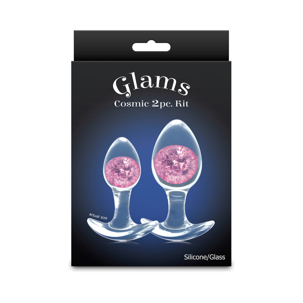 Cosmic Glams 2 pc Plug Kit - Pink