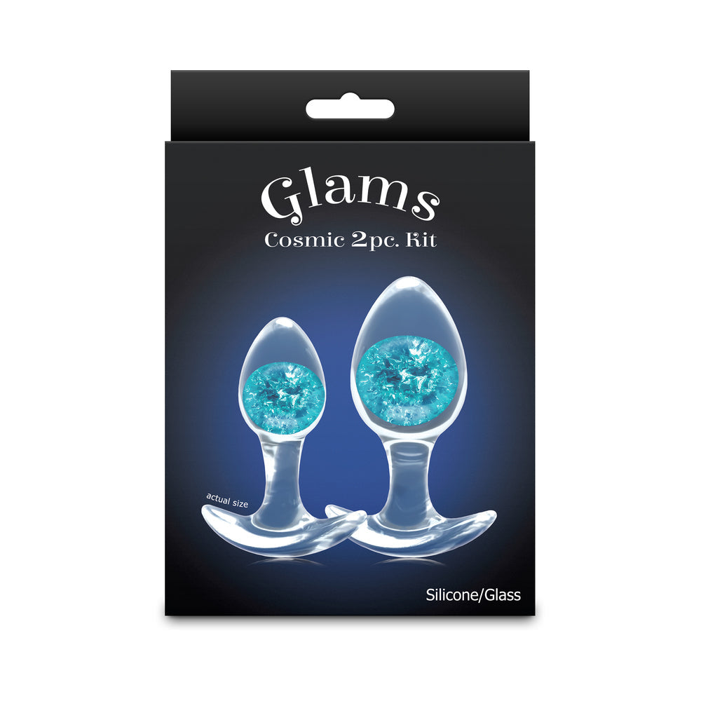 Cosmic Glams 2 pc Plug Kit - Blue