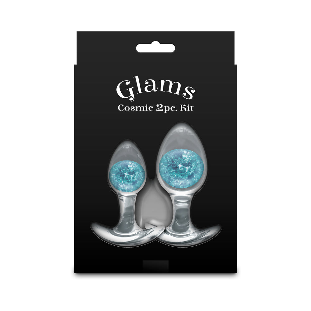 Cosmic Glams 2 pc Plug Kit - Blue
