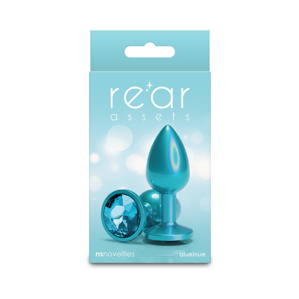 Rear Assets Small w/Teal Gem - Iridescent Teal