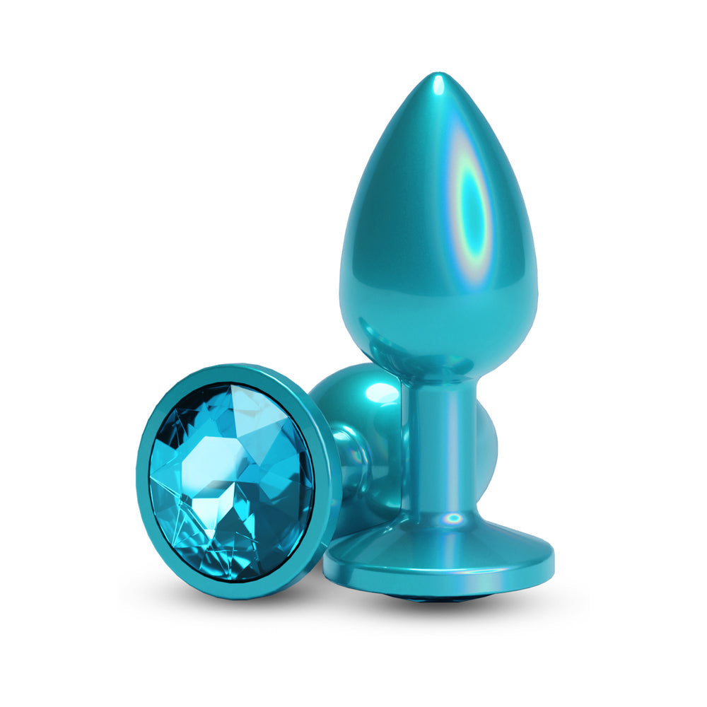 Rear Assets Small w/Teal Gem - Iridescent Teal