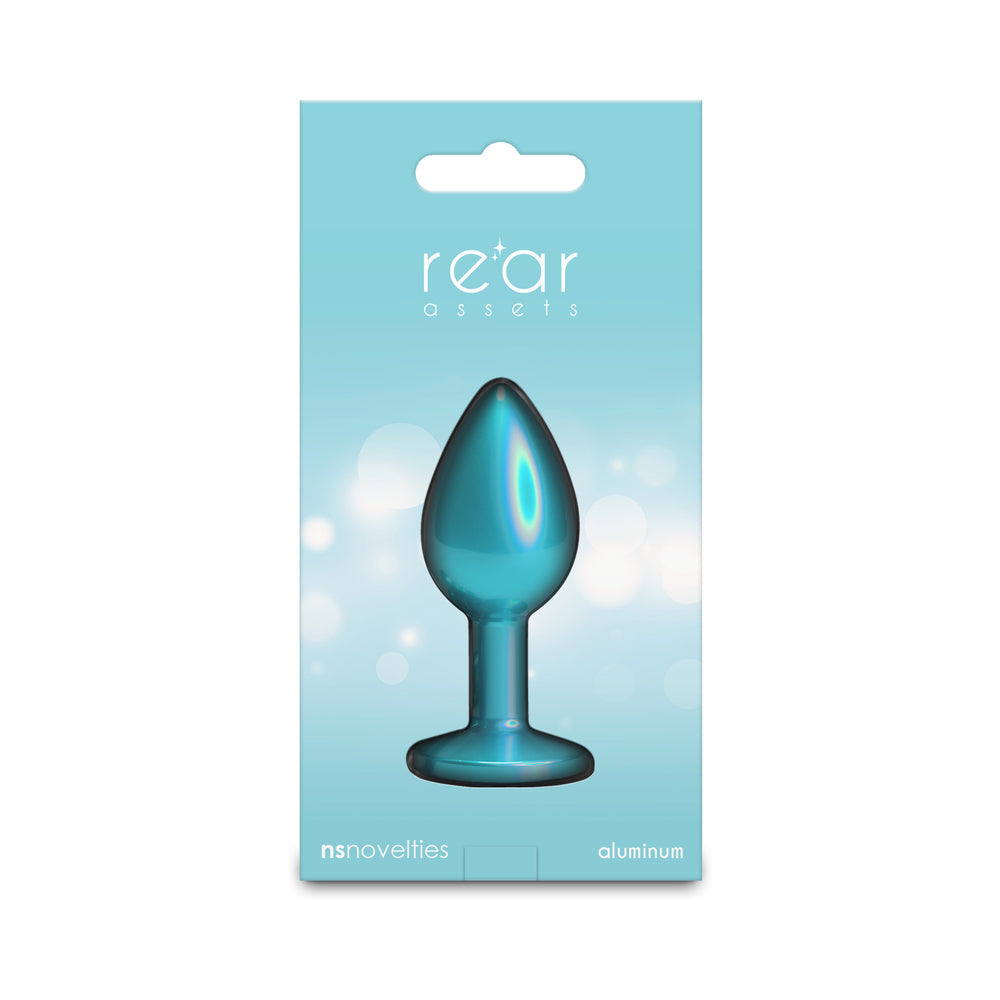 Rear Assets Small w/Teal Gem - Iridescent Teal