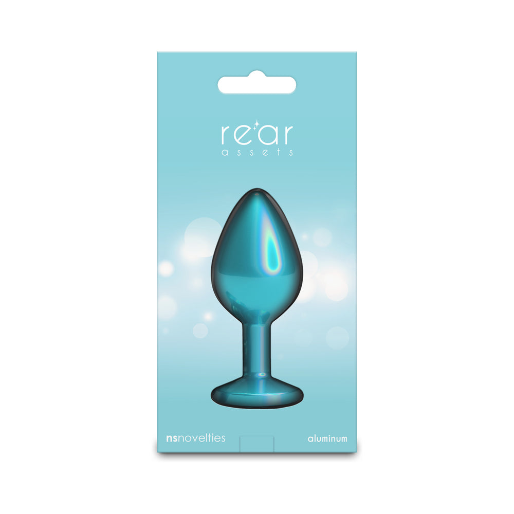 Rear Assets Medium w/Teal Gem - Iridescent Teal