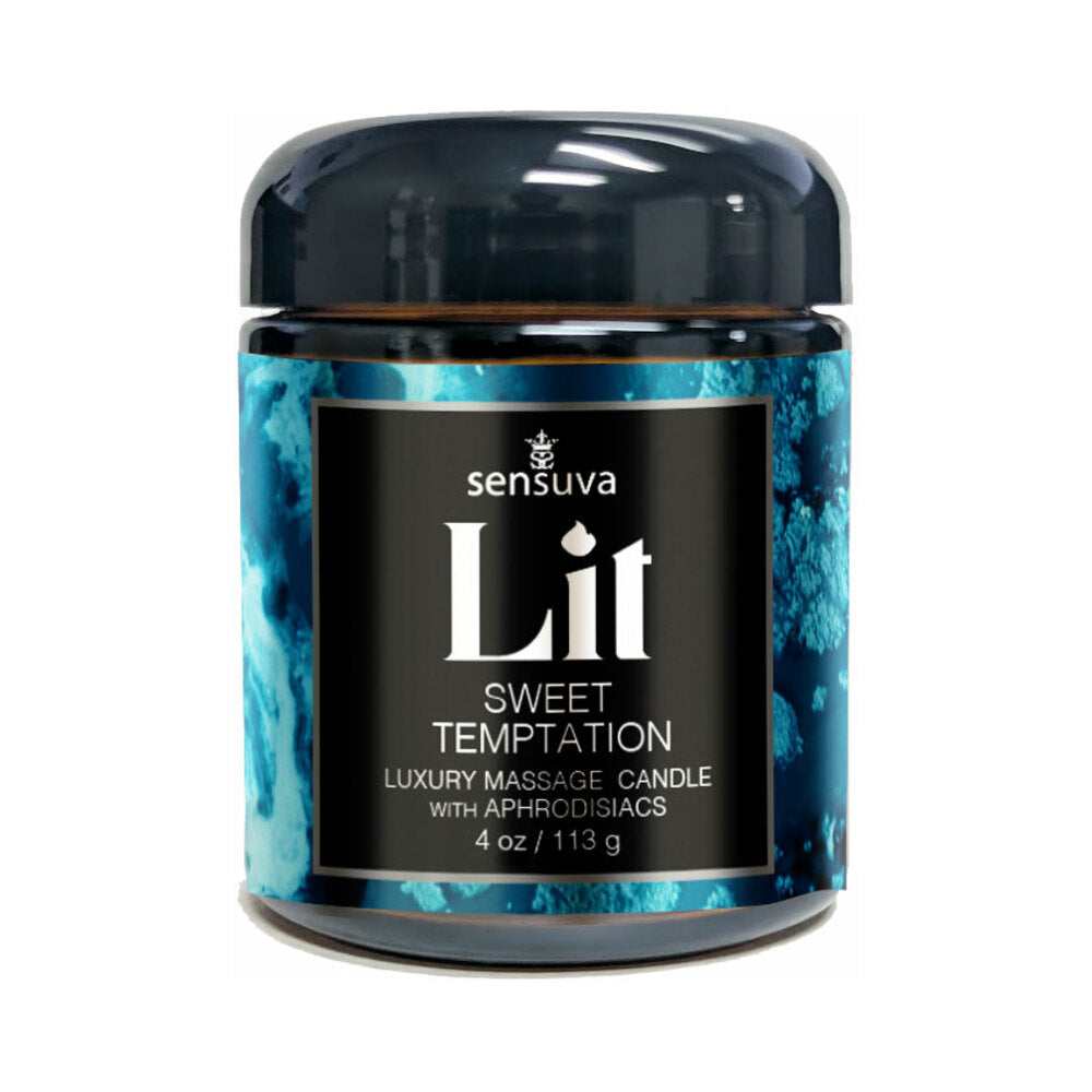Sensuva Luxury Massage Candle-Lit Sweet Temptation 4oz