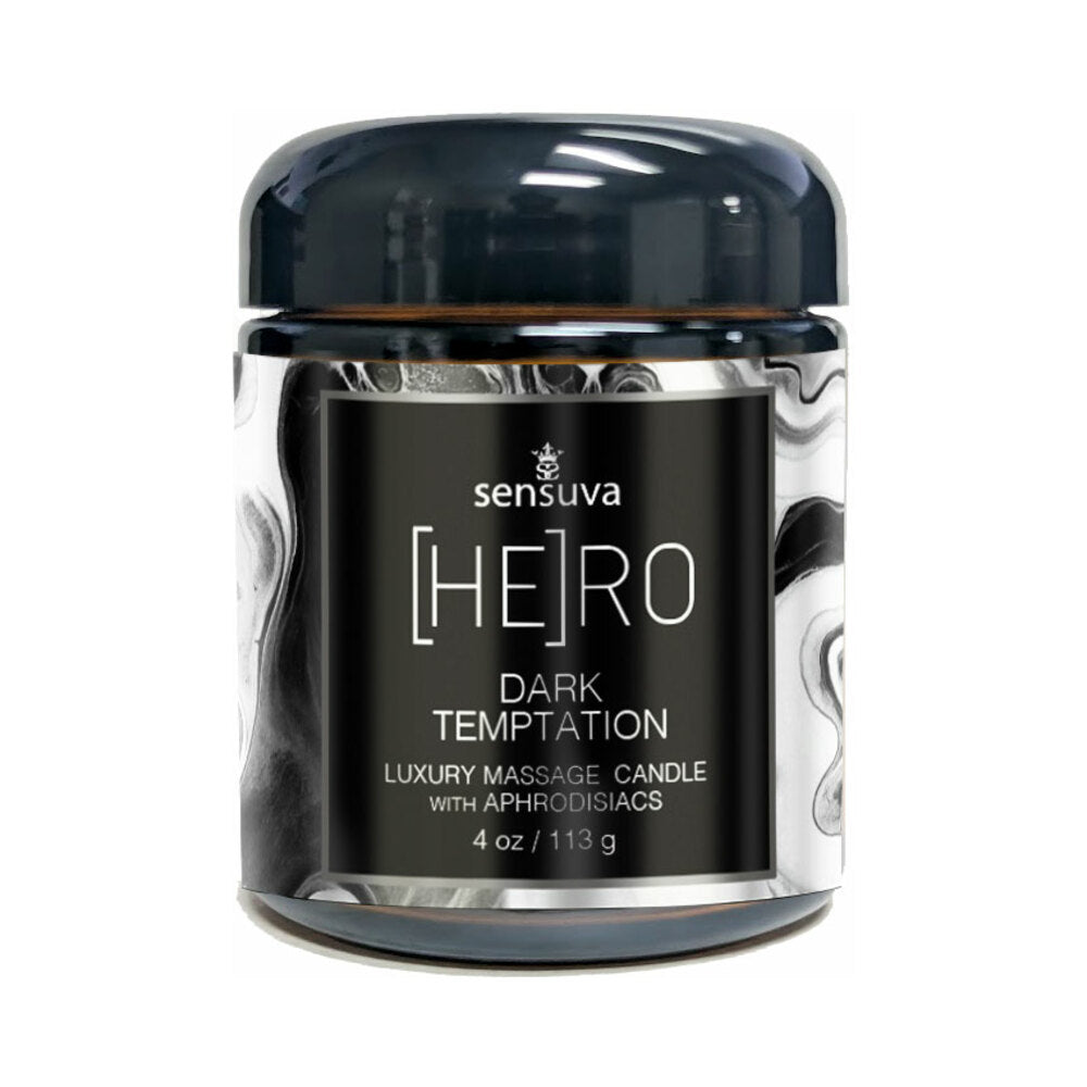 Sensuva Luxury Massage Candle-Hero Dark Temptation 4oz