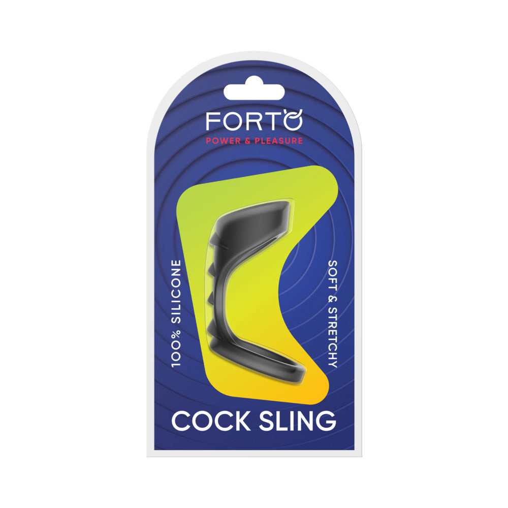 Forto Textured Bridge Cock Sling - Black