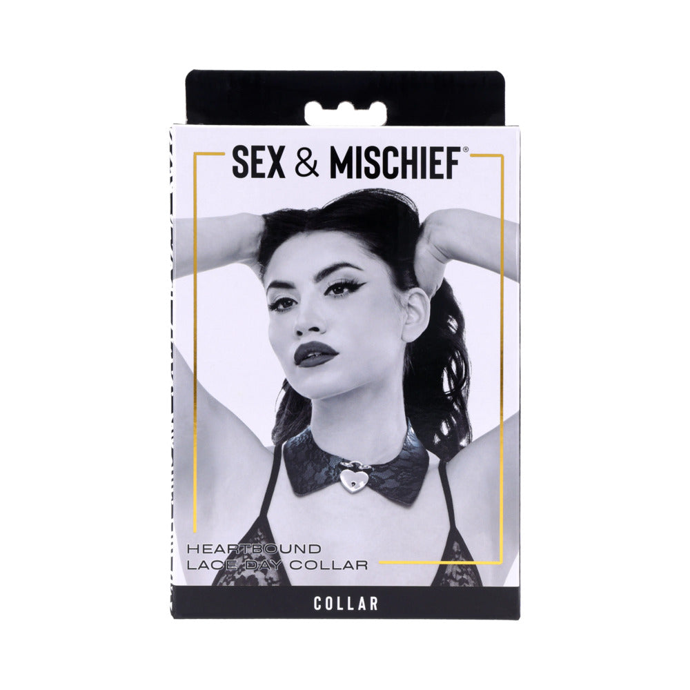 Sex & Mischief Heartbound Lace Day Collar