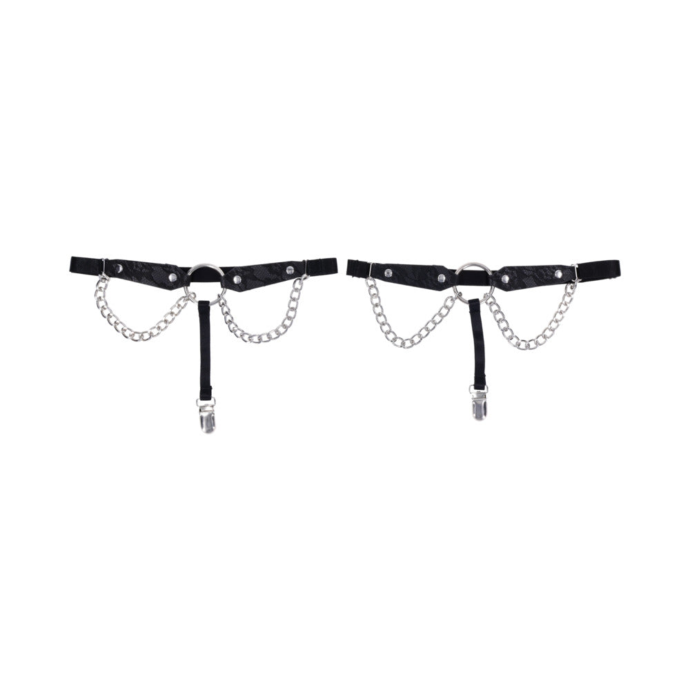 Sex & Mischief Chain Lace Garters