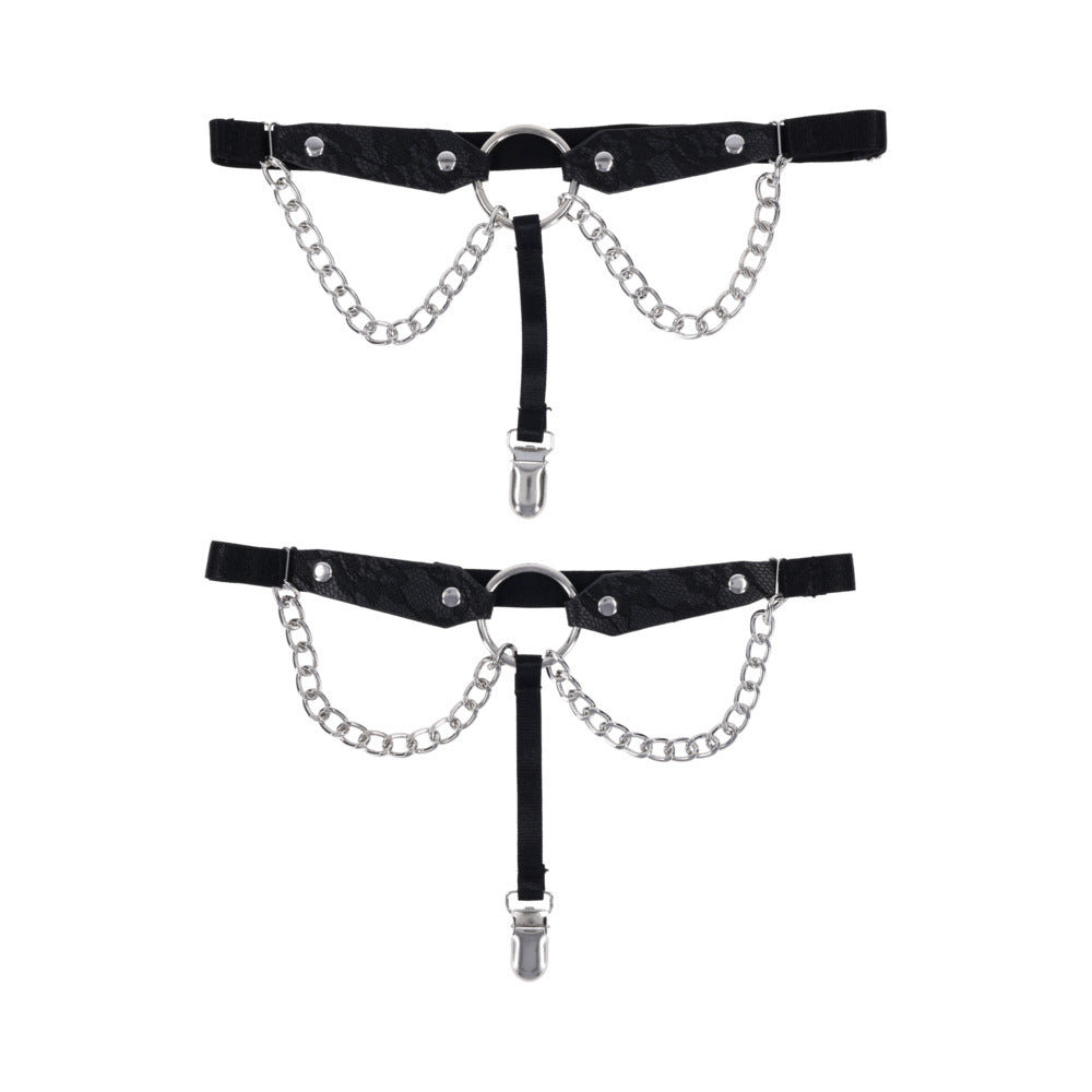 Sex & Mischief Chain Lace Garters