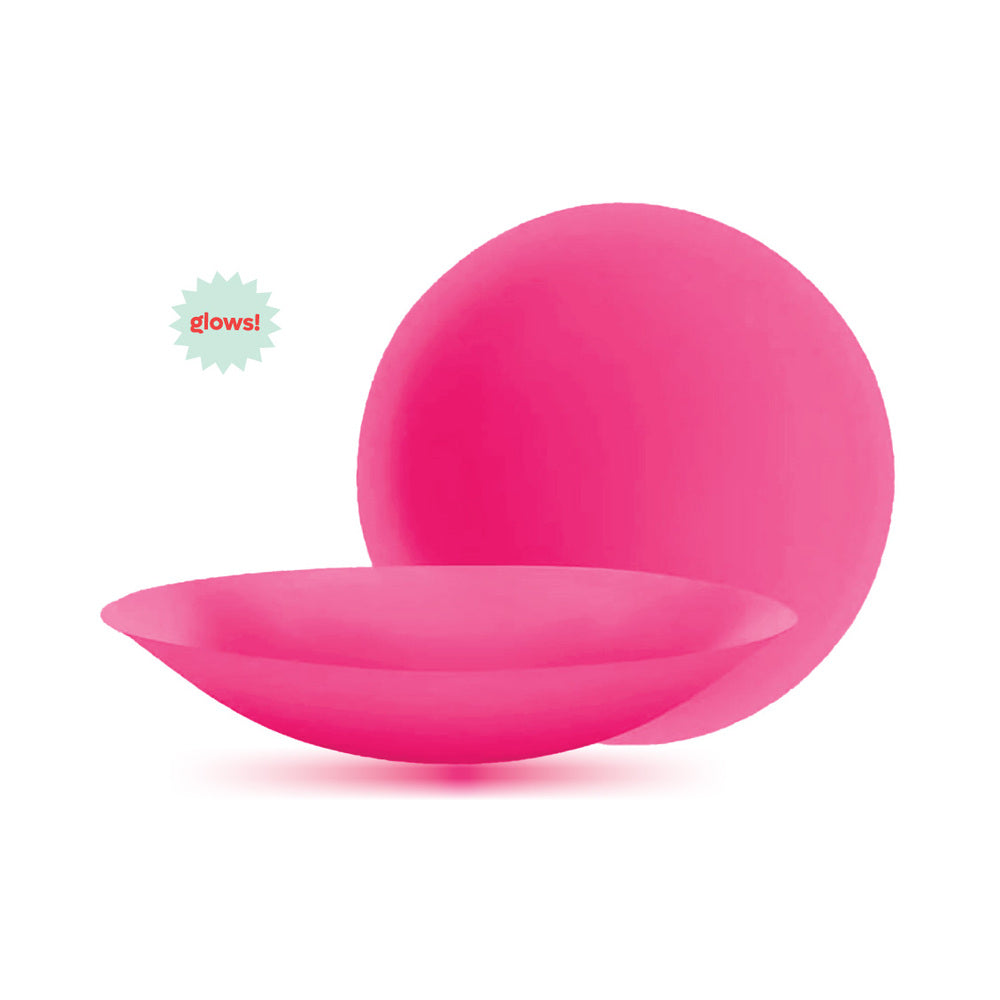 Pastease HALOS Silicone Nipple Covers w/Travel Box - Neon Pink A-C Cup 10 or More Uses