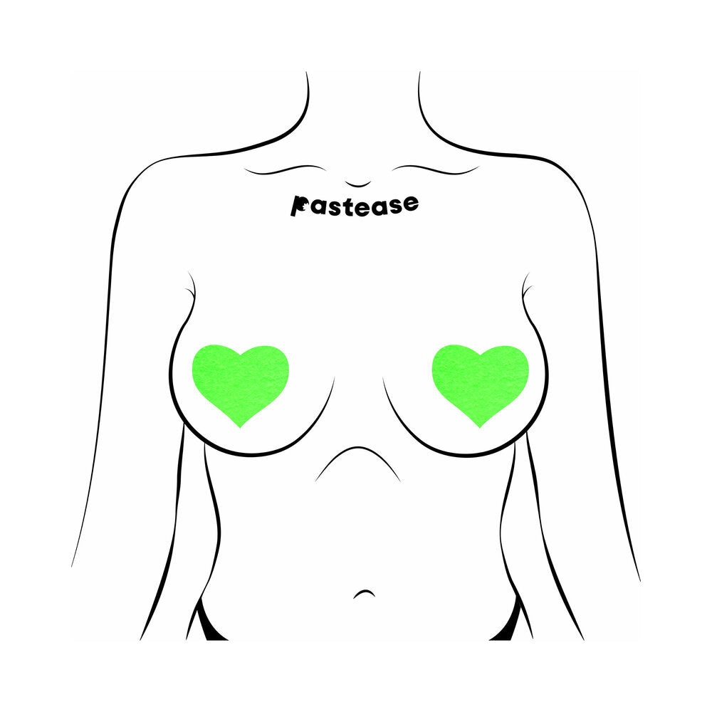 Pastease Heart - Glow in the Dark Green O/S