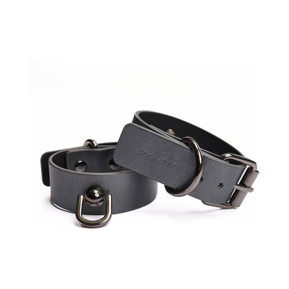 Pleasure Collection Gunmetal Glam Cuffs w/Removable Chain