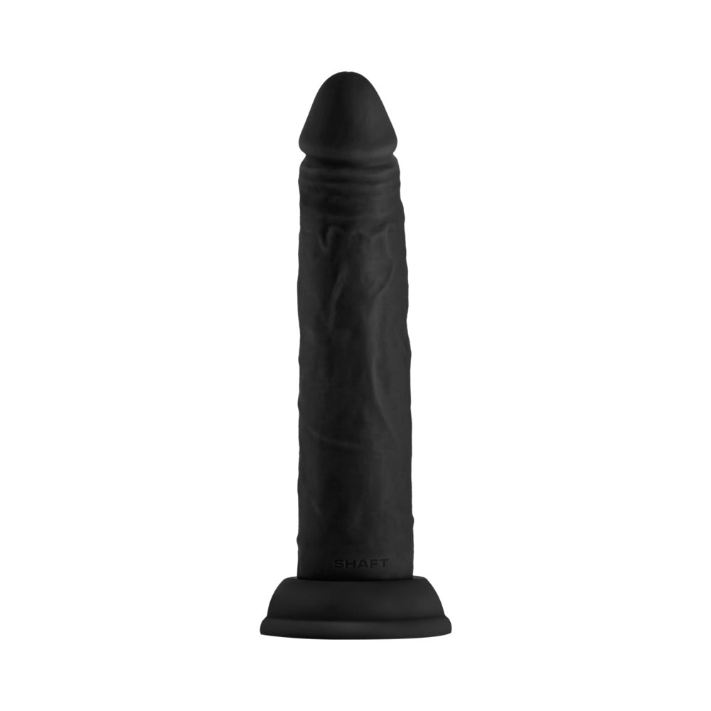 Shaft Model J Flexskin Liquid Silicone 7.5" Dong - Black