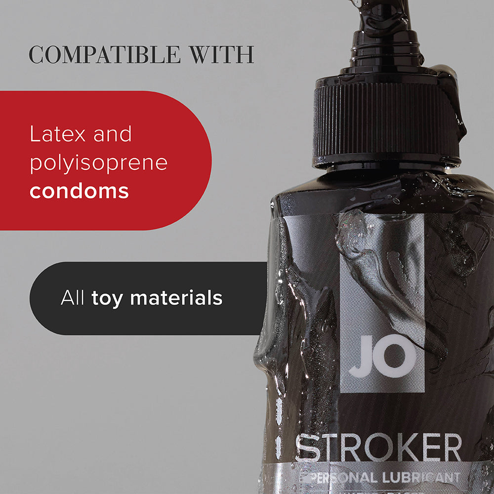 JO Stroker Waterbased Lubricant - 8 oz Bottle