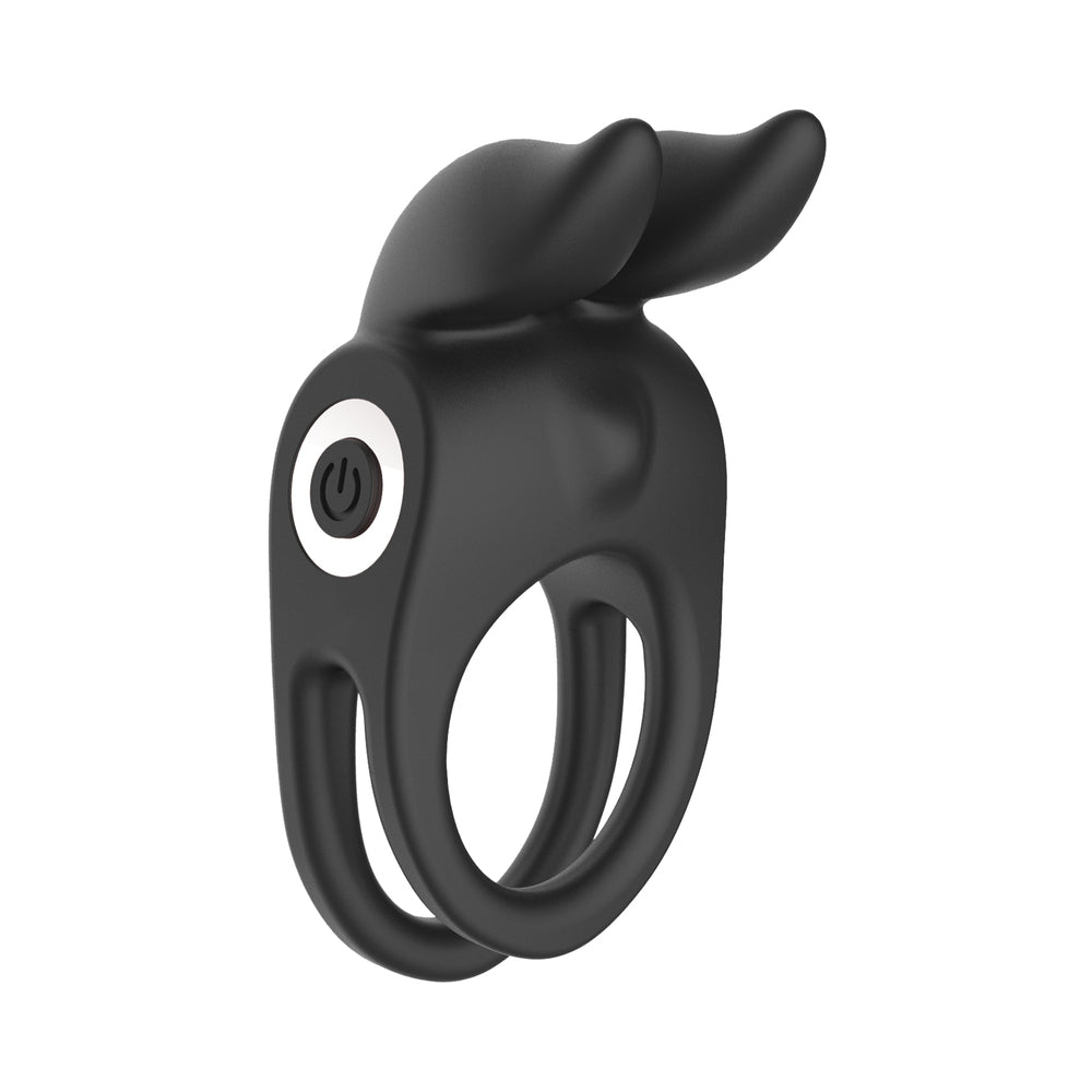 Enhancer Vibrating Rabbit C-Ring - Black